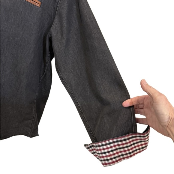 Coofandy Men's Gray Long Sleeve Shirt in XL - Picture 3 of 11